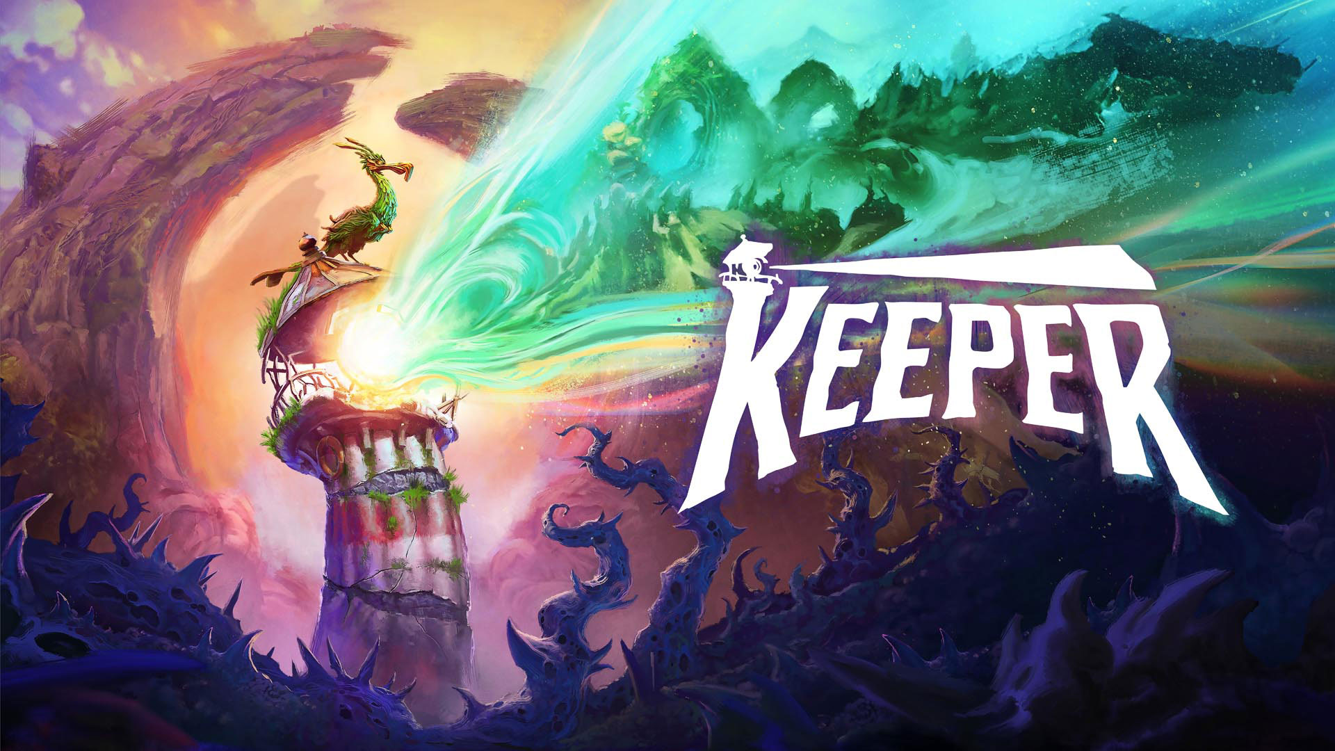 The lighthouse and seabird from Double Fine's Keeper